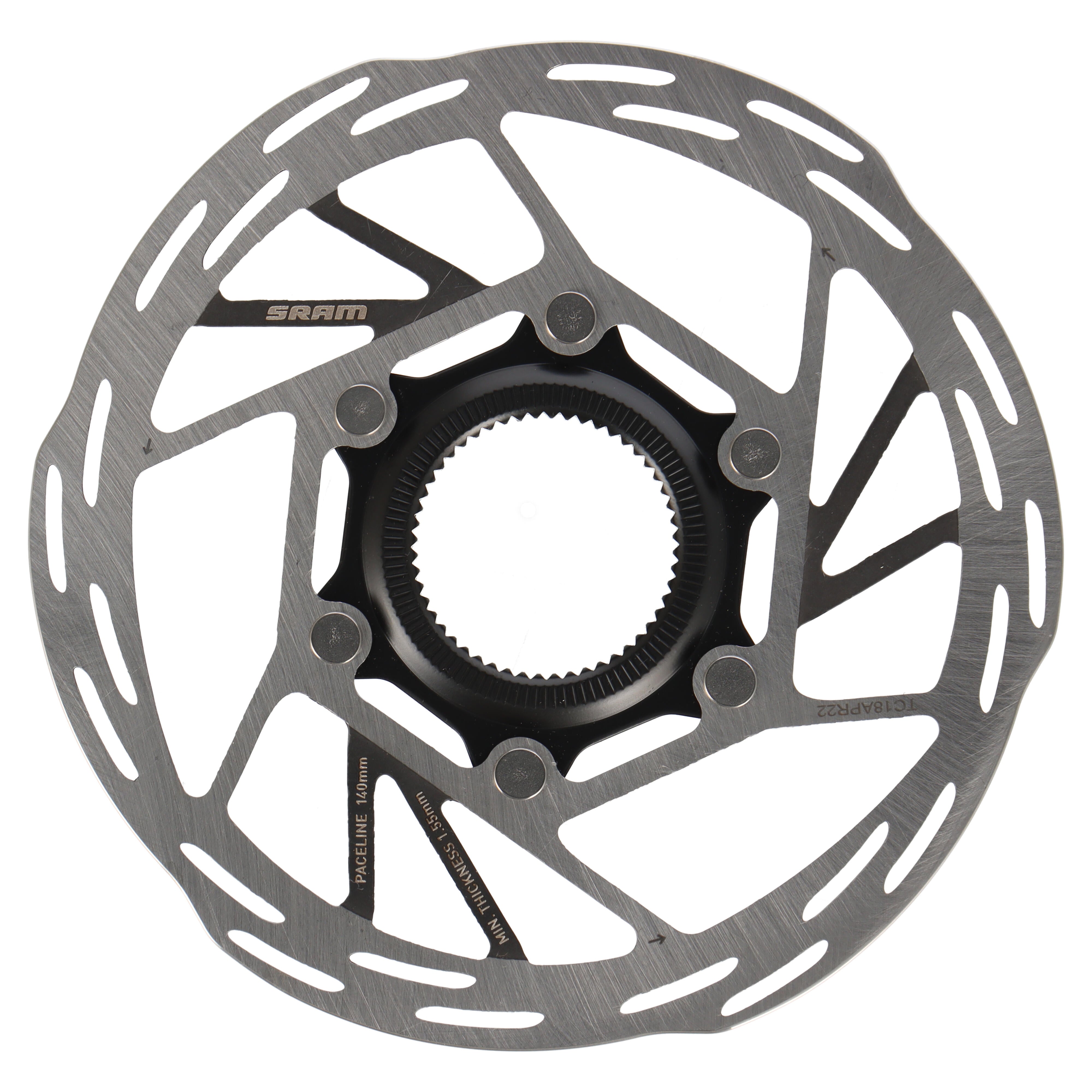 SRAM Paceline Bremsscheibe 140 mm | zweiteilig (ohne Lockring) | Rounded Edges | Center Lock