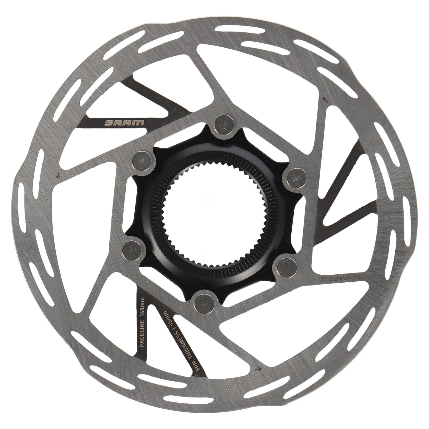 SRAM Paceline Bremsscheibe 140 mm | zweiteilig (ohne Lockring) | Rounded Edges | Center Lock