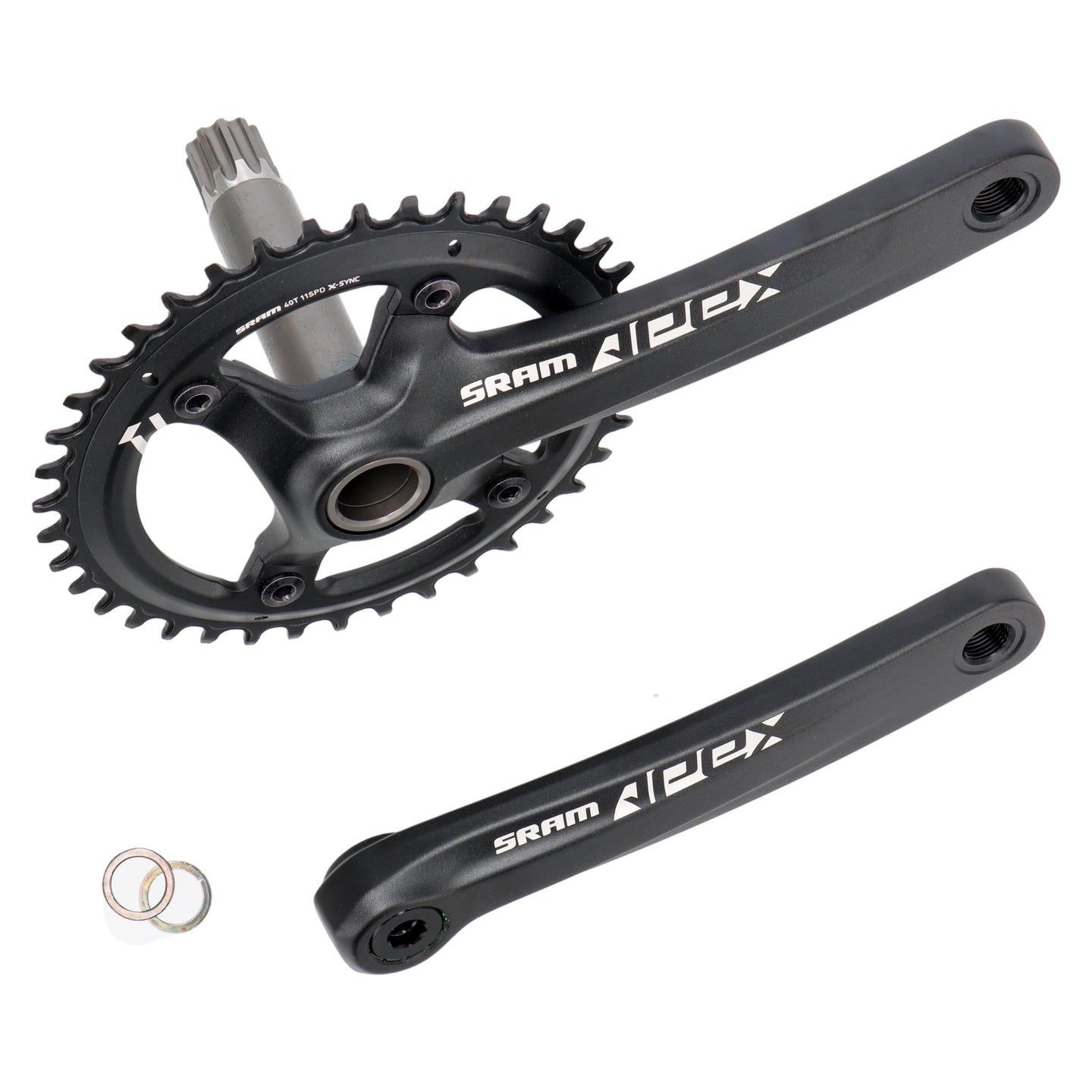 SRAM Apex 1 Kurbelgarnitur | 172,5 mm | 40 Zähne | GXP | 1x10-/11-fach | Rennrad, Gravel