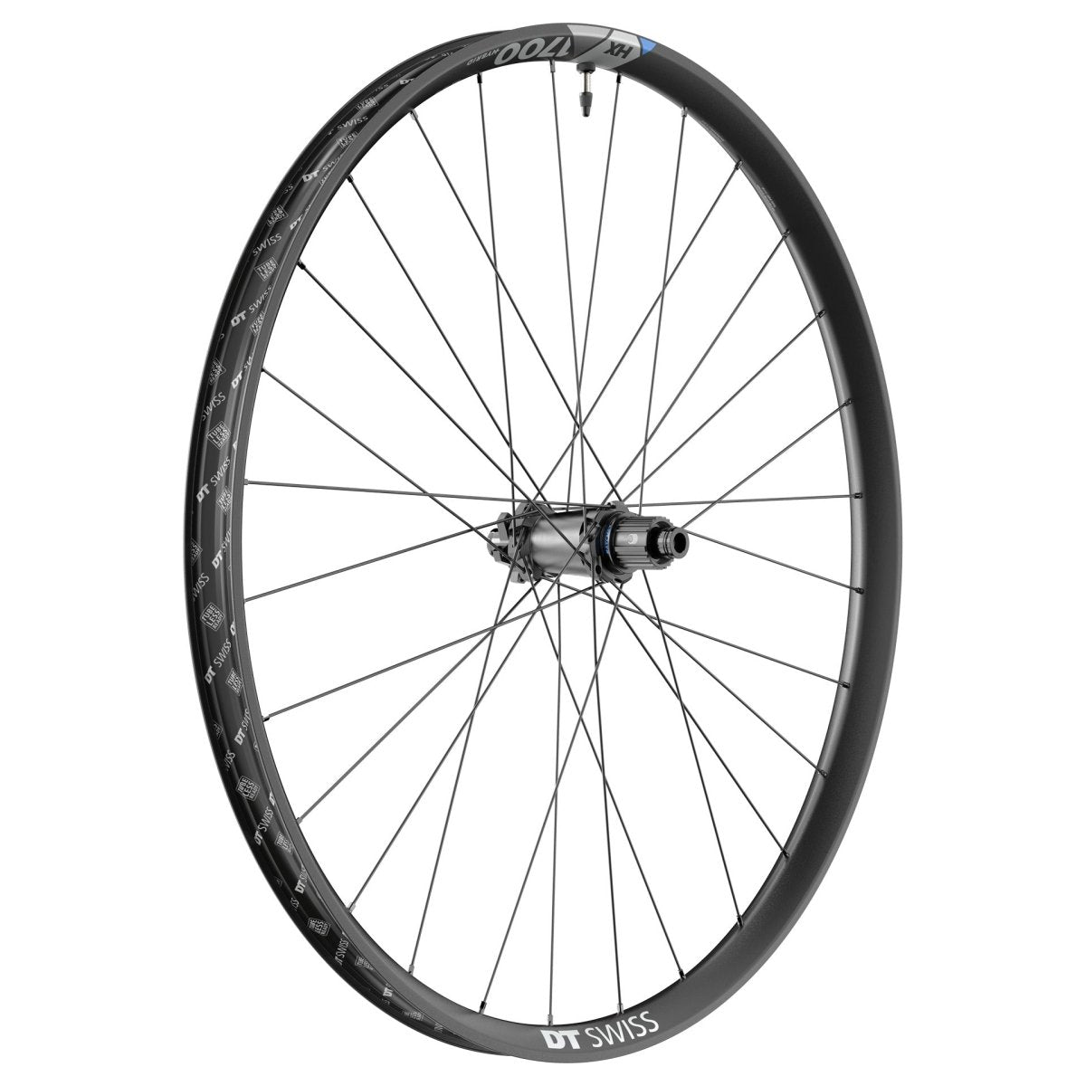 DT Swiss HX 1700 SPLINE 27,5" Hinterrad | 35 mm Innenbreite | 12x148 mm Boost | 6 - Loch | Shimano MicroSpline Freilauf - RAAAD.de