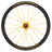 ZZYZX Laufradsatz 45 mm Aero | Tubular Schlauchreifen | 28" Disc | SRAM XDR Freilauf | Schwarz glänzend mit goldenen Speichen - RAAAD.de